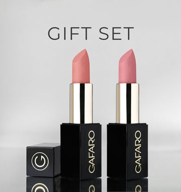 GAFARO COSMETICS PEACHY NUDE + BLUSHING BRIDE